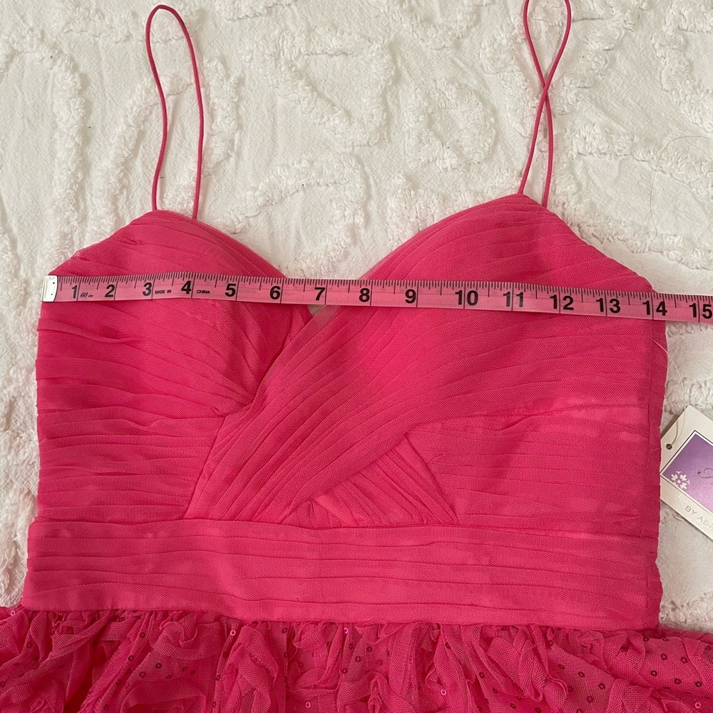 NWT Sparkly Pink Semi-Formal Dress - Picture 8 of 10